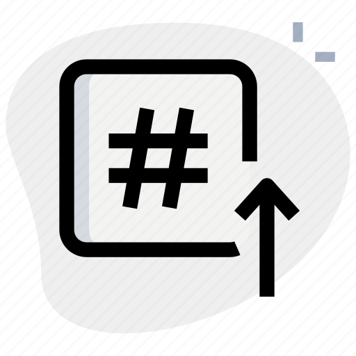 Hashtag, up, web, apps, seo icon - Download on Iconfinder