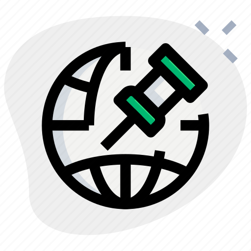 Pin, world, location, web, apps, seo icon - Download on Iconfinder