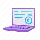 laptop, render, copyright, document, file, text, copyrighter, blog, article