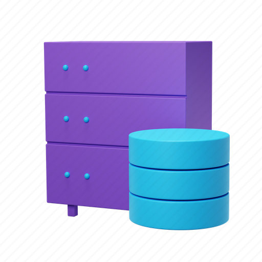 Server, data, render, hosting, storage, database 3D illustration - Download on Iconfinder
