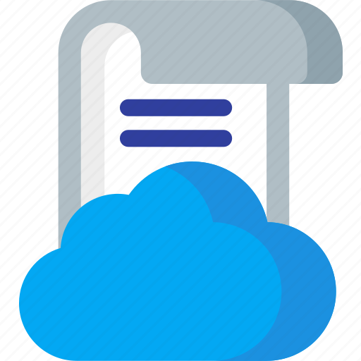 Cloud, data, internet, network, online, paper, storage icon - Download on Iconfinder