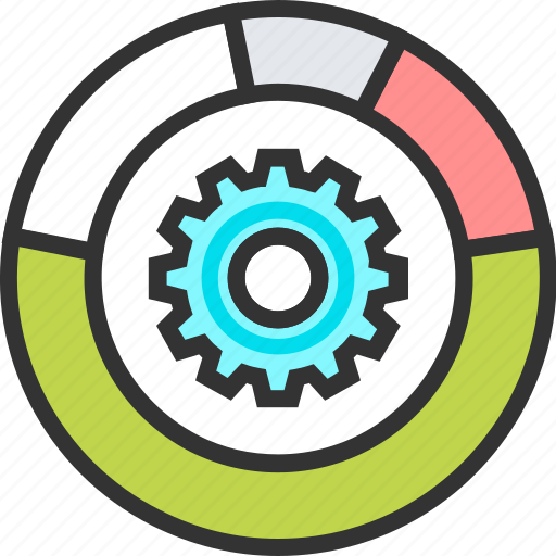 Chart, data, gear, management, pie, statistics, diagram icon - Download on Iconfinder