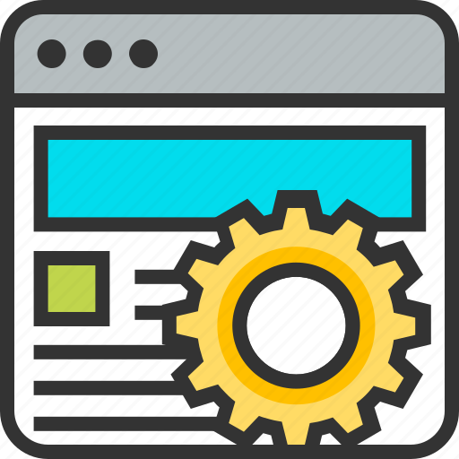 Gear, improvement, optimization, page, web, website, design icon - Download on Iconfinder