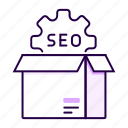 seo, package, optimization, box, marketing, search 