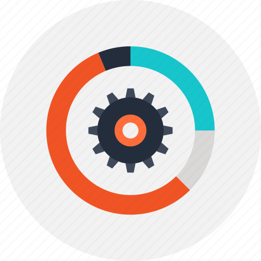 Chart, configuration, data, gear, graph, management, settings icon - Download on Iconfinder