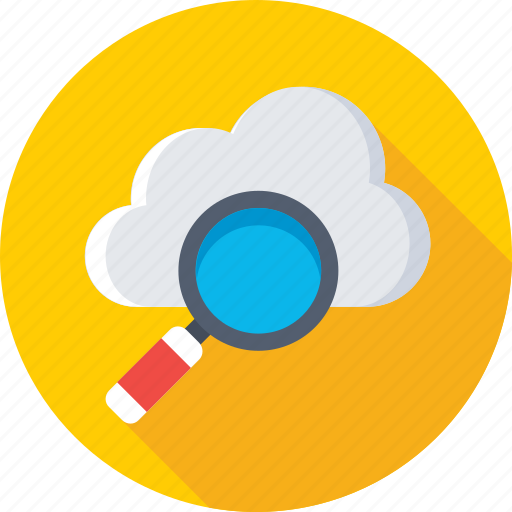 Cloud computing, computing, magnifier, magnifying, search cloud icon - Download on Iconfinder