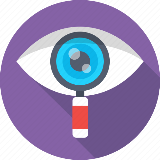 Eye, look, magnifier, see, vision icon - Download on Iconfinder