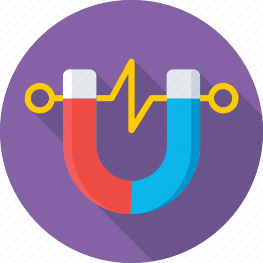 Attraction, horseshoe magnet, interaction, magnet, physics icon - Download on Iconfinder