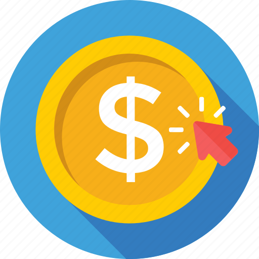 Click, dollar, online business, pay per click, ppc icon - Download on Iconfinder