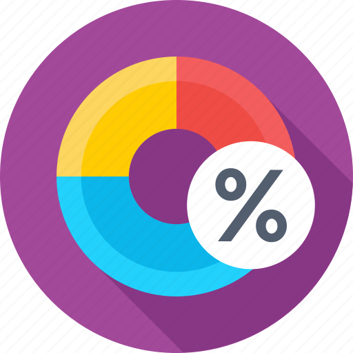 Donut chart, interest, percentage, pie graph, taxation icon - Download on Iconfinder
