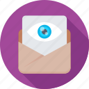attachment, email, eye, find, view