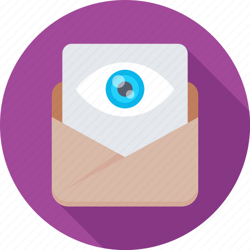 Attachment, email, eye, find, view icon - Download on Iconfinder