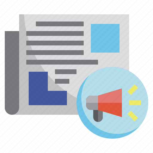 Press, release, business, finance, printed, newspaper icon - Download on Iconfinder