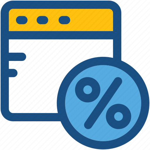 Online off, percent, percentage, web page, website discount icon - Download on Iconfinder