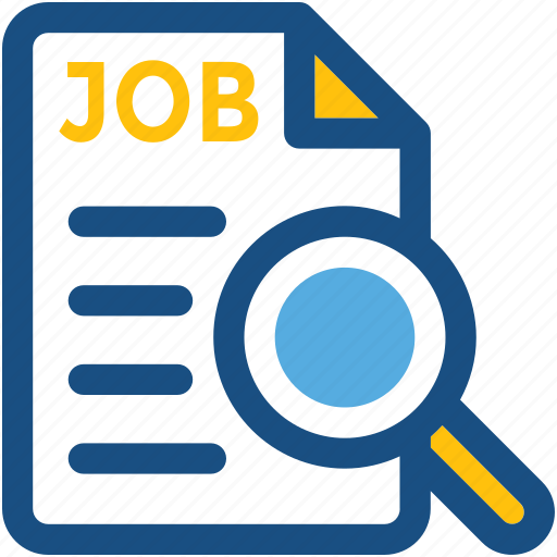 Employment, human resource, job post, job search, magnifier icon - Download on Iconfinder