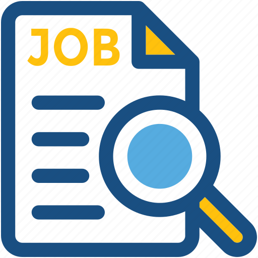 Employment, human resource, job post, job search, magnifier icon - Download on Iconfinder