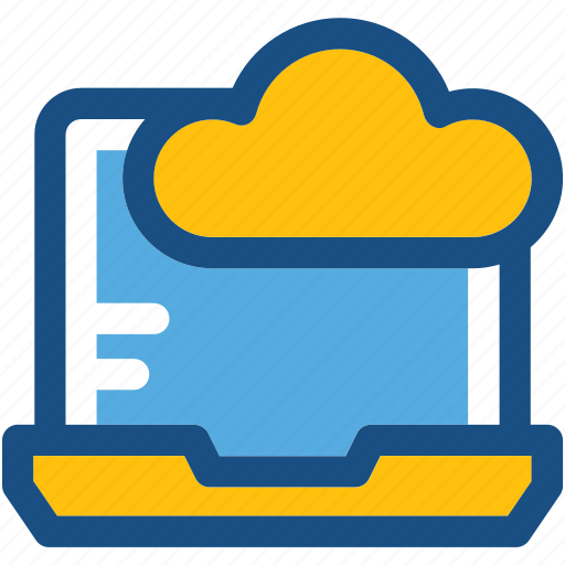 Cloud connectivity, cloud drive, cloud network, laptop, network fidelity icon - Download on Iconfinder