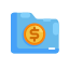 business, coin, currency, file, finance, folder, marketing, money 