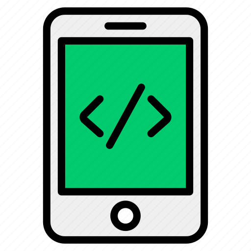 App coding, app development, coding, mobile, mobile coding, mobile software coding, software development icon - Download on Iconfinder