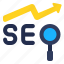 seo, graph, loupe, magnifying, glass, marketing, search 