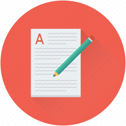 Article writing, content writing, paper, pencil, sheet icon - Download on Iconfinder