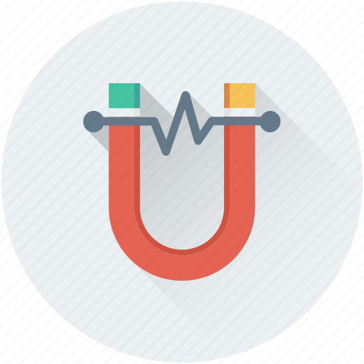 Horseshoe magnet, magnet, magnetic field, magnetism, physics icon - Download on Iconfinder