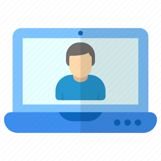 User, people, human, profile, laptop, devices, data icon - Download on Iconfinder