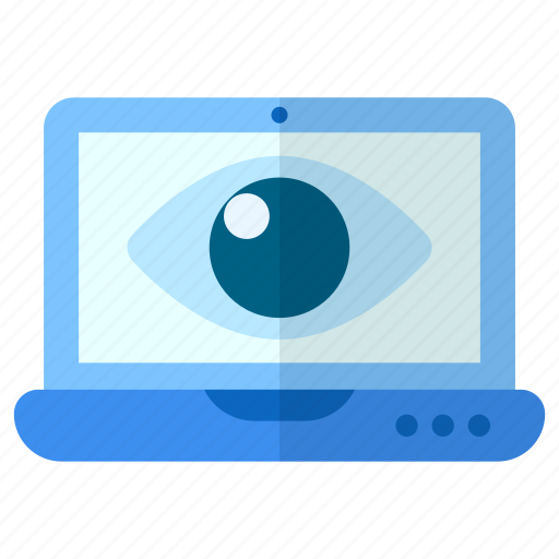 Spyware, eye, watch, virus, laptop, device, internet icon - Download on Iconfinder