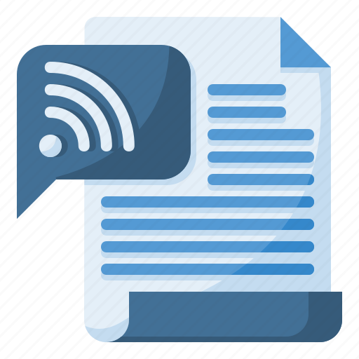 Rss, feed, news, communication, message, chat, newspaper icon - Download on Iconfinder