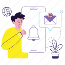 email alert, email, mail, message 