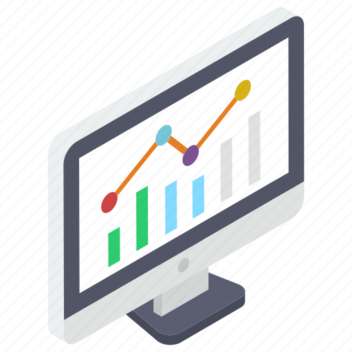 Business website, graphical website, online graph, statistics, web analytics icon - Download on Iconfinder