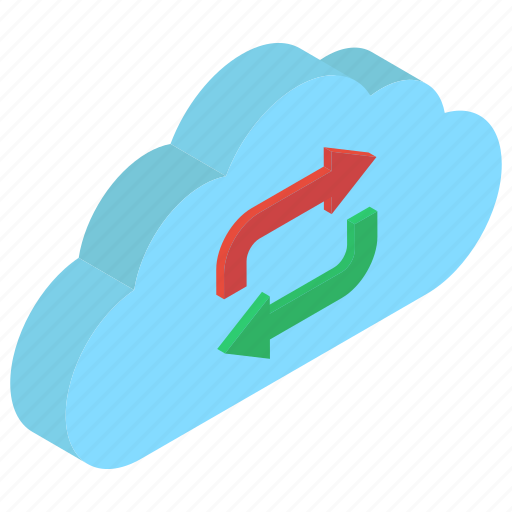 Cloud computing, cloud refresh, cloud synchronization, cloud syncing, cloud update icon - Download on Iconfinder