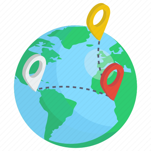 Global access, global location, gps, navigation, network location, pin location, world map icon - Download on Iconfinder