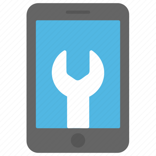 Mobile fixing, mobile phone repair, mobile phone settings, mobile repair service, smartphone maintenance icon - Download on Iconfinder
