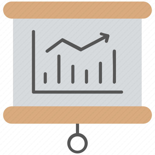 Analysis, analytics, presentation, projection screen chart, statistics icon - Download on Iconfinder