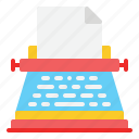 typewriter, miscellaneous, news, report, journalist, writing, tool, draft, content