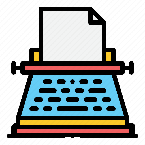 Typewriter, miscellaneous, news, report, journalist, writing, tool icon - Download on Iconfinder