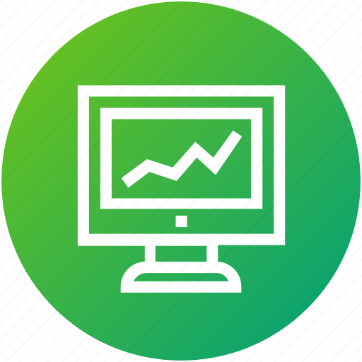Analytics, graph, lcd, monitor, seo, web icon - Download on Iconfinder