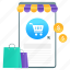 ecommerce, shopping app, mobile app, online buying, mcommerce 
