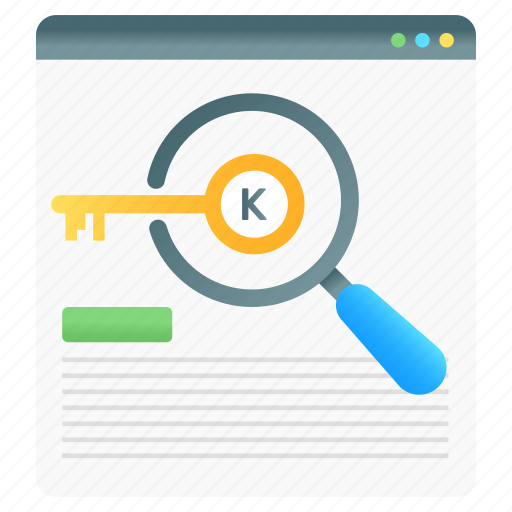 Keyword, search, keyword search, find keyword, keyword analysis, keyword research, keyword research tool icon - Download on Iconfinder