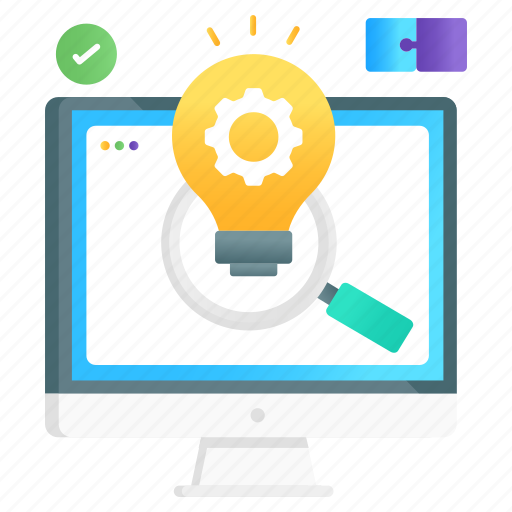 Seo, solution, creative solution, creative idea, idea development, seo solution, idea generation icon - Download on Iconfinder