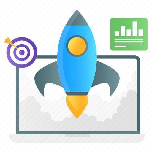 Startup, launch, project launching, launching website, initiation icon - Download on Iconfinder