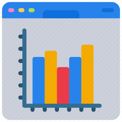 Barchart, browser, data, linegraph, website, window icon - Download on Iconfinder