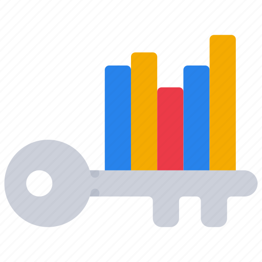Barchart, data, key, keyword, linegraph, statistics icon - Download on Iconfinder