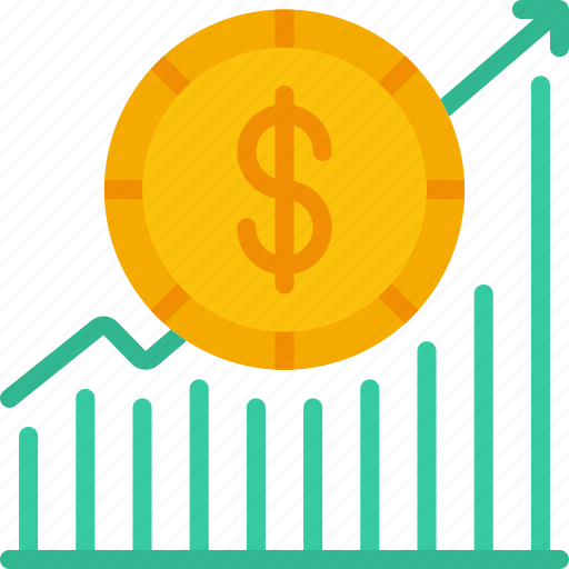 Dollar, increase, increased, linegraph, money, sales icon - Download on Iconfinder