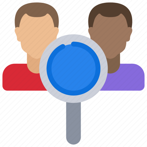 Avatar, competitor, glass, magnifying, research, seo icon - Download on Iconfinder
