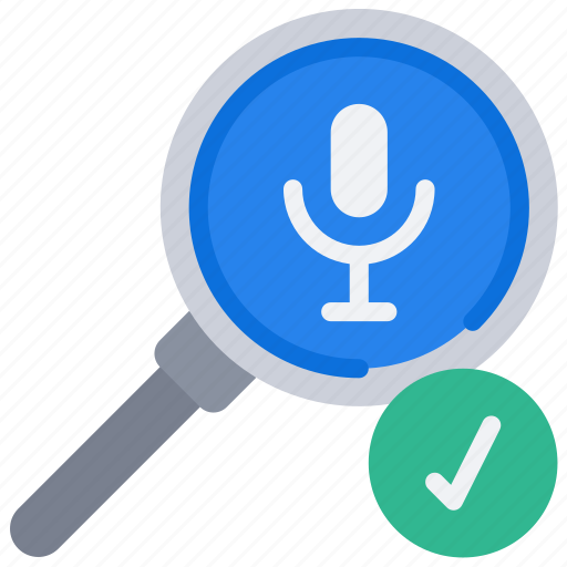 Friendly, glass, magnifying, microphone, search, voice icon - Download on Iconfinder