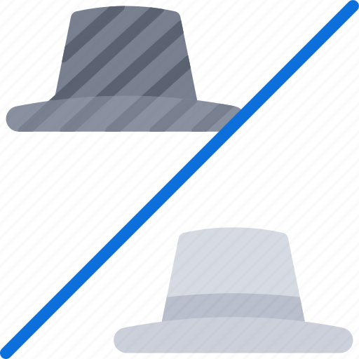 Blackhat, hats, seo, versus, vs, whitehat icon - Download on Iconfinder