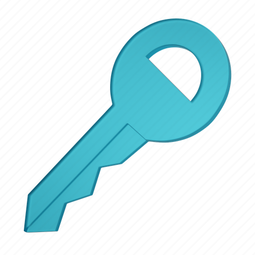 Key, render, password, privacy, safety, security, open 3D illustration - Download on Iconfinder