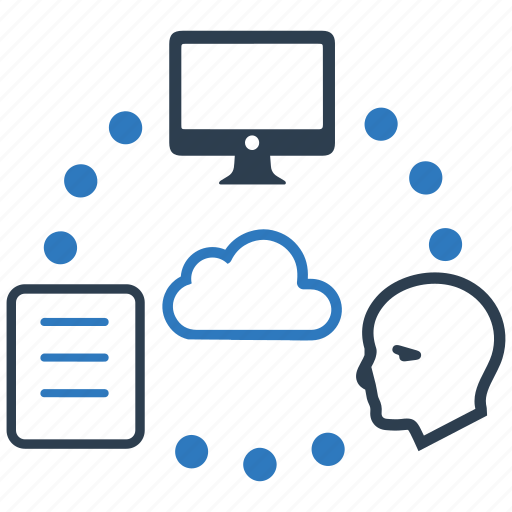 Cloud, cloud computing, computer, document, file sharing, head, storage icon - Download on Iconfinder